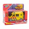 Ambulance Metal Pull Back Motorized Lights Sounds Yellow 1:32
