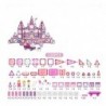 Magnetic Blocks Stained Glass Windows For Painting Pink Markers 126 pcs.