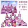 Magnetic Windows Blocks for Girls Pink 58 pcs.