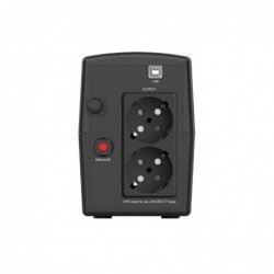 Infosec INF_661062 Backup Power Supply UPS X1+ 700, 700VA, 360W, 2× FR/Schuko