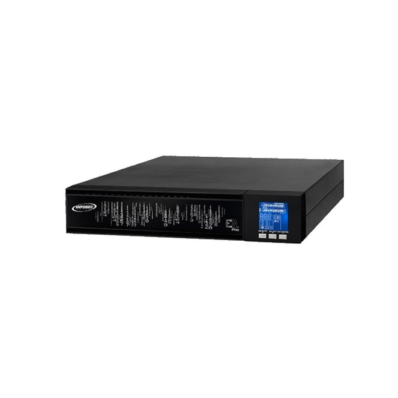 Infosec E3 Pro 1000 RT uninterruptible power supply (UPS) Double-conversion (Online) 1 kVA 900 W 3 AC outlet(s)
