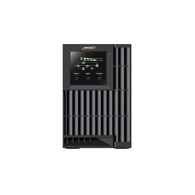 Infosec E4 Value 1000 uninterruptible power supply (UPS) Double-conversion (Online) 1 kVA 3 AC outlet(s)
