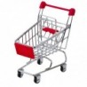 Mini Metal Shopping Cart Role Play Doll Decoration