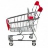 Mini Metal Shopping Cart Role Play Doll Decoration