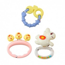 Set of Rattles and Teethers for Babies Pastel Colors 7 pcs.