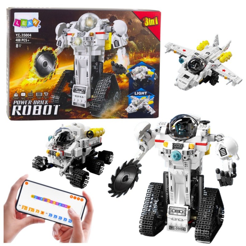 Construction Blocks Space Robot Rover Plane RC 3in1 408 pcs.