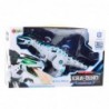 Remote Controlled RC Robot Dinosaur Lights Sounds White