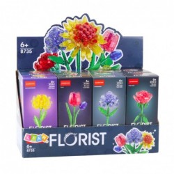 Flower Construction Blocks Compositions 60-150 pcs Mix