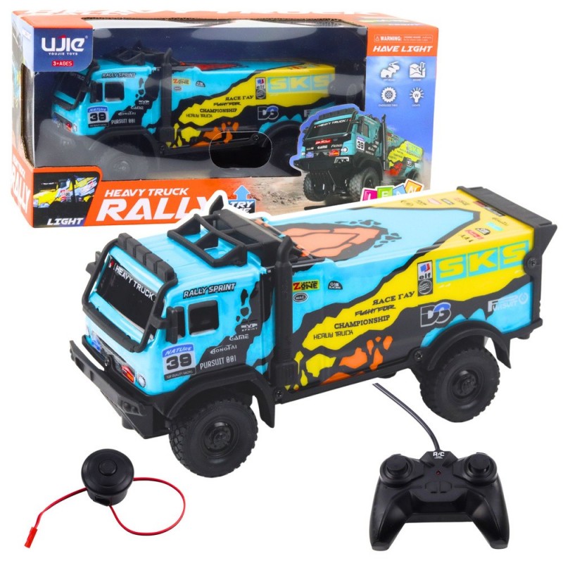 Remote Controlled Truck RC Remote Control Sounds Blue