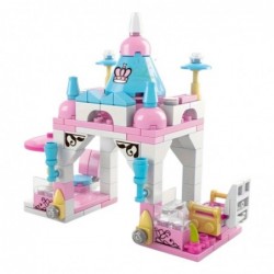 Construction Blocks Building Pink Pastel 6 in 1 131 Pieces