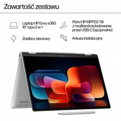 HP Envy 16-AC0013D Ultra 5 125U 16" WUXGA Touch 16GB SSD512 BLKB x360 Win11 Glacier Silver (REPACK) 2Y