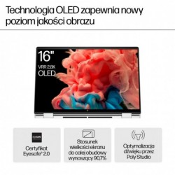 HP Envy 16-AC0013D Ultra 5 125U 16" WUXGA Touch 16GB SSD512 BLKB x360 Win11 Glacier Silver (REPACK) 2Y