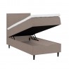 Continental bed LAARA 90x200cm, grey