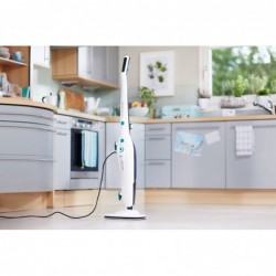 LEIFHEIT CleanTenso Upright steam cleaner 0.55 L 1200 W Blue, White