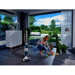 Leifheit Regulus Aqua PowerVac Stick vacuum Battery Wet Green, White