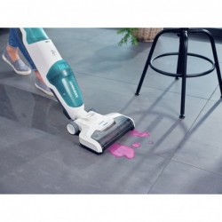 Leifheit Regulus Aqua PowerVac Stick vacuum Battery Dry&wet Foam Bagless Blue, Grey, White