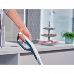 Leifheit Regulus Aqua PowerVac Stick vacuum Battery Dry&wet Foam Bagless Blue, Grey, White
