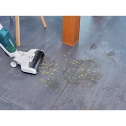 Leifheit Regulus Aqua PowerVac Stick vacuum Battery Dry&wet Foam Bagless Blue, Grey, White