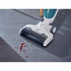 Leifheit Regulus Aqua PowerVac Stick vacuum Battery Dry&wet Foam Bagless Blue, Grey, White