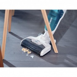 Leifheit Regulus Aqua PowerVac Stick vacuum Battery Dry&wet Foam Bagless Blue, Grey, White