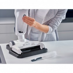 Leifheit Regulus Aqua PowerVac Stick vacuum Battery Dry&wet Foam Bagless Blue, Grey, White