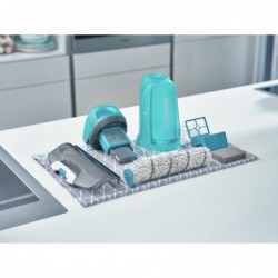 Leifheit Regulus Aqua PowerVac Stick vacuum Battery Dry&wet Foam Bagless Blue, Grey, White