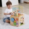 VIGA Activity Box Wooden Educational Game Center 5in1 dice