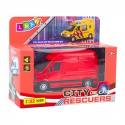 Delivery Truck Metal Red 1:32 Lights Sounds