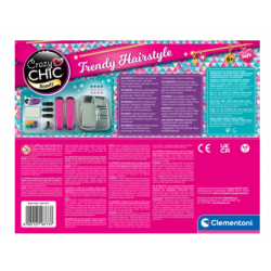 Crazy Chic Hair Colouring Set: Crazy Hairstyles with Straightener & Beads Clementoni 18773