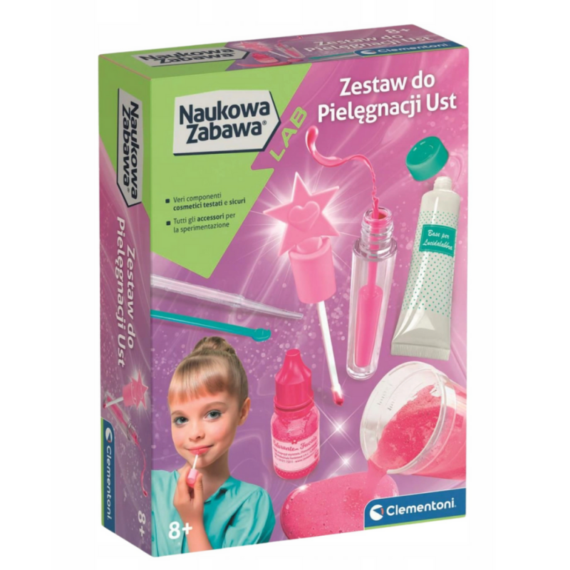 Science & Play Lip Balm and Lip Gloss Cosmetic Kit Clementoni 50253