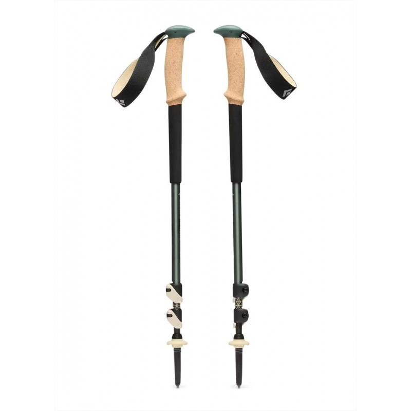 Kije trekkingowe Black Diamond TRAIL CORK TREKKING POLES - laurel green