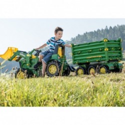 Rolly Toys Trailer Tipper Rolly Multi John Deere 3 axle