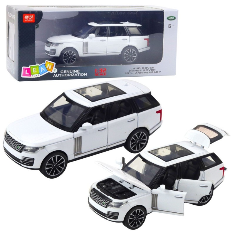 Range Rover Metal SUV White 1:32 Lights Sounds