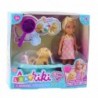 Doll Dog Bathtub Bathing Set Interactive Accessories For Girls