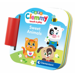 Clemmy Sweet Animals Kitten, Puppy & Cow Blocks & Booklet Clementoni 17849