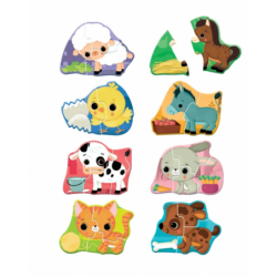 Puzzle Little Animal Friends Farm Polish Language Clementoni 50761