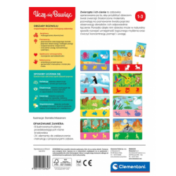 Puzzle Animals and Their Shadows Play and Learn Polish Language Clementoni 50762