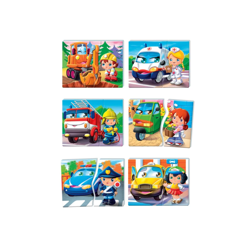 Educational Game Vehicles and Professions Polish Language Clementoni 50765