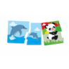 Educational Game Puzzle: Mummies and Babies Animals Play and Learn Polish Language Clementoni 50763