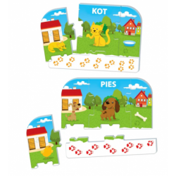 Educational Game Farm Animals Play and Learn Polish Language Clementoni 50768
