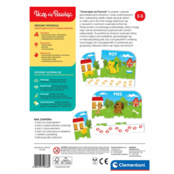 Educational Game Farm Animals Play and Learn Polish Language Clementoni 50768