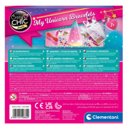 Crazy Chic Unicorn Bracelet Bead Set Clementoni 50882
