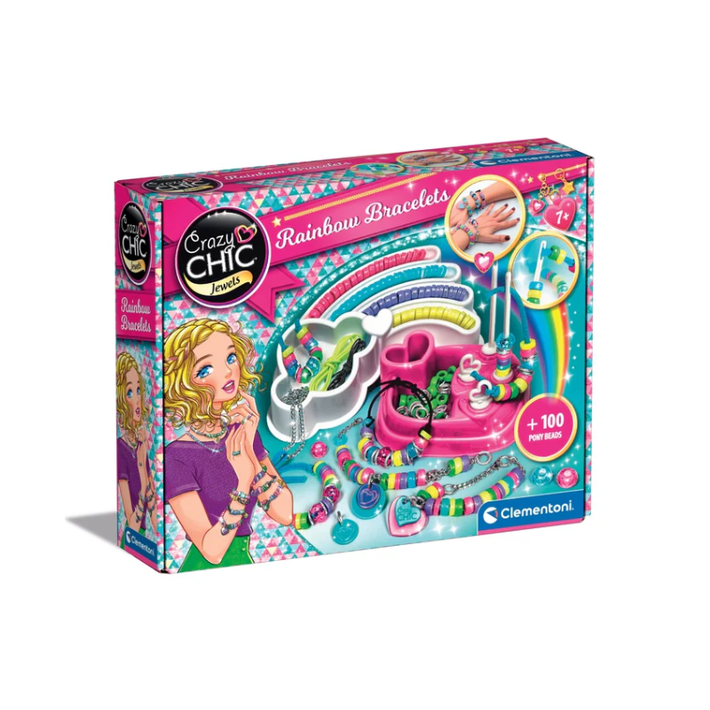 Crazy Chic Colourful Bracelet Bead Set Clementoni 78415