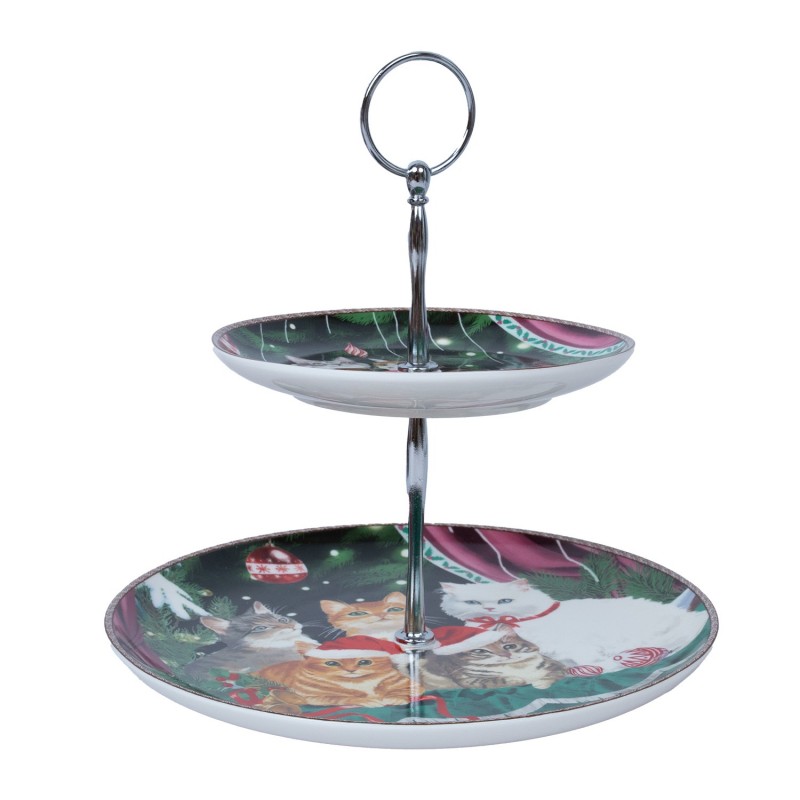 Tiered stand MIA CATS 2-levels, in a gift box