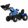 Педальный трактор Rolly Toys rollyFarmtrac New Holland с ковшом и бесшумными колесами
