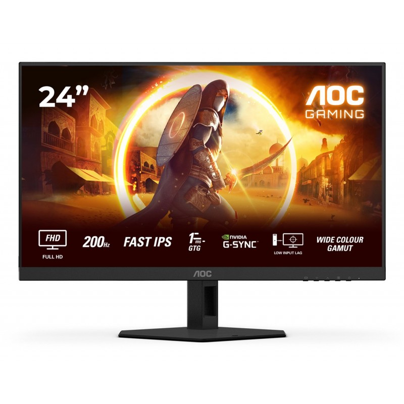 AOC G4 24G4HRE computer monitor 60.5 cm (23.8") 1920 x 1080 pixels Full HD LED Black, Red