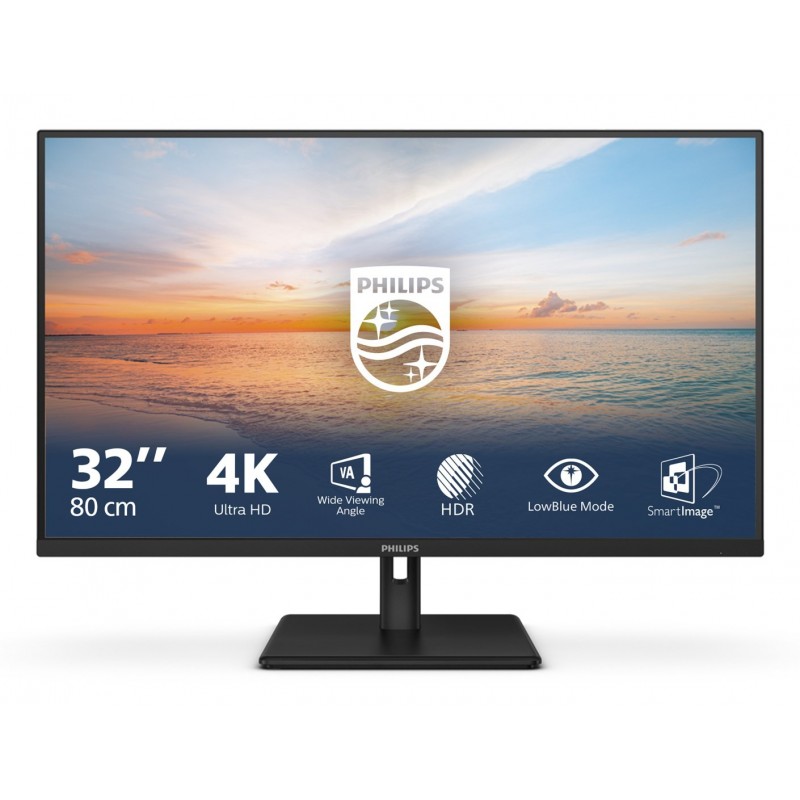 Philips 1000 series 32E1N1800LA/00 LED display 80 cm (31.5") 3840 x 2160 pixels 4K Ultra HD LCD Black