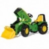 John Deere Pedal Tractor X-Trac Premium Bucket Quiet Wheels Rolly Toys