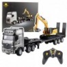Truck With Trailer Remote Control Excavator RC Lights Sound Huina 1:18
