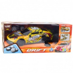RC Sports Car Remote Controlled Illuminated Drift Body Yellow